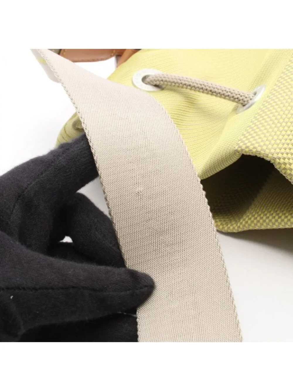 Louis Vuitton Shoulder Bag Volunteer Lime Nylon Leather Damier Jean